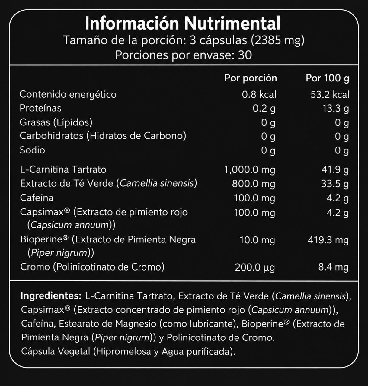 CORE Energia sostenida - Cápsulas
