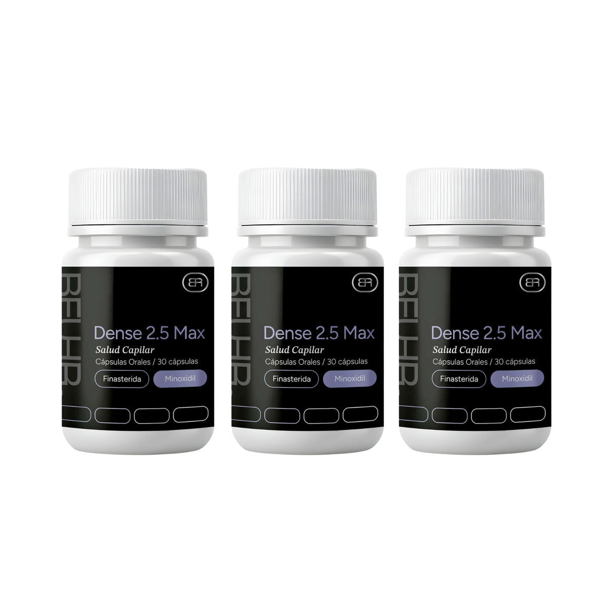 DENSE MAX 2.5mg Control de caída de cabello - Minoxidil & Finasterida Cápsulas