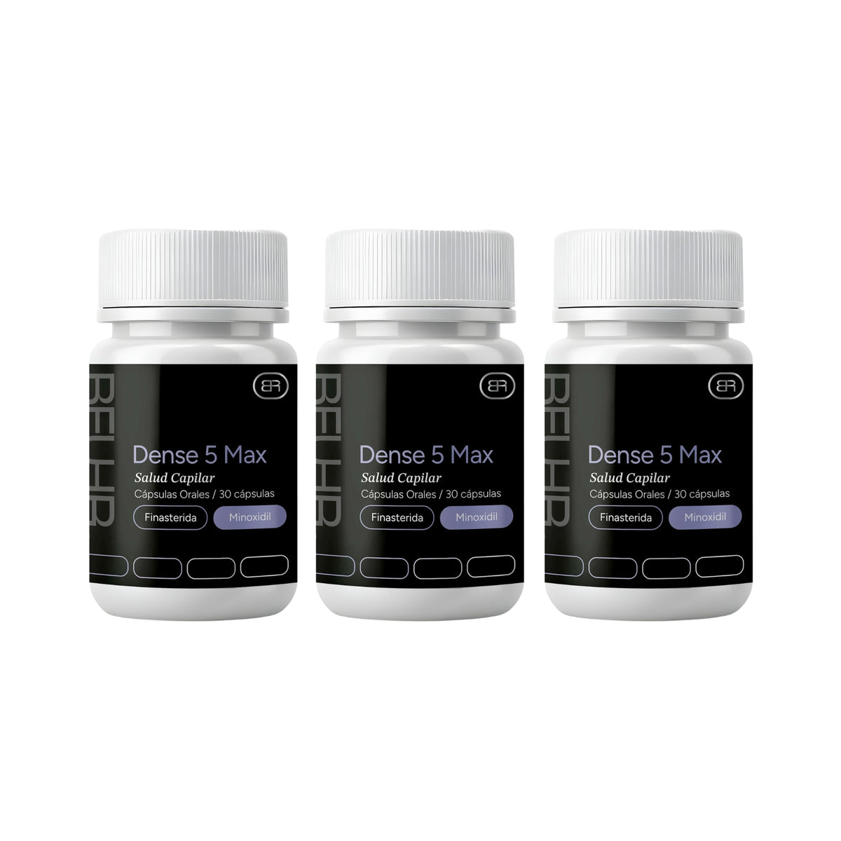 DENSE MAX 5mg Control de caída de cabello - Minoxidil & Finasterida Cápsulas