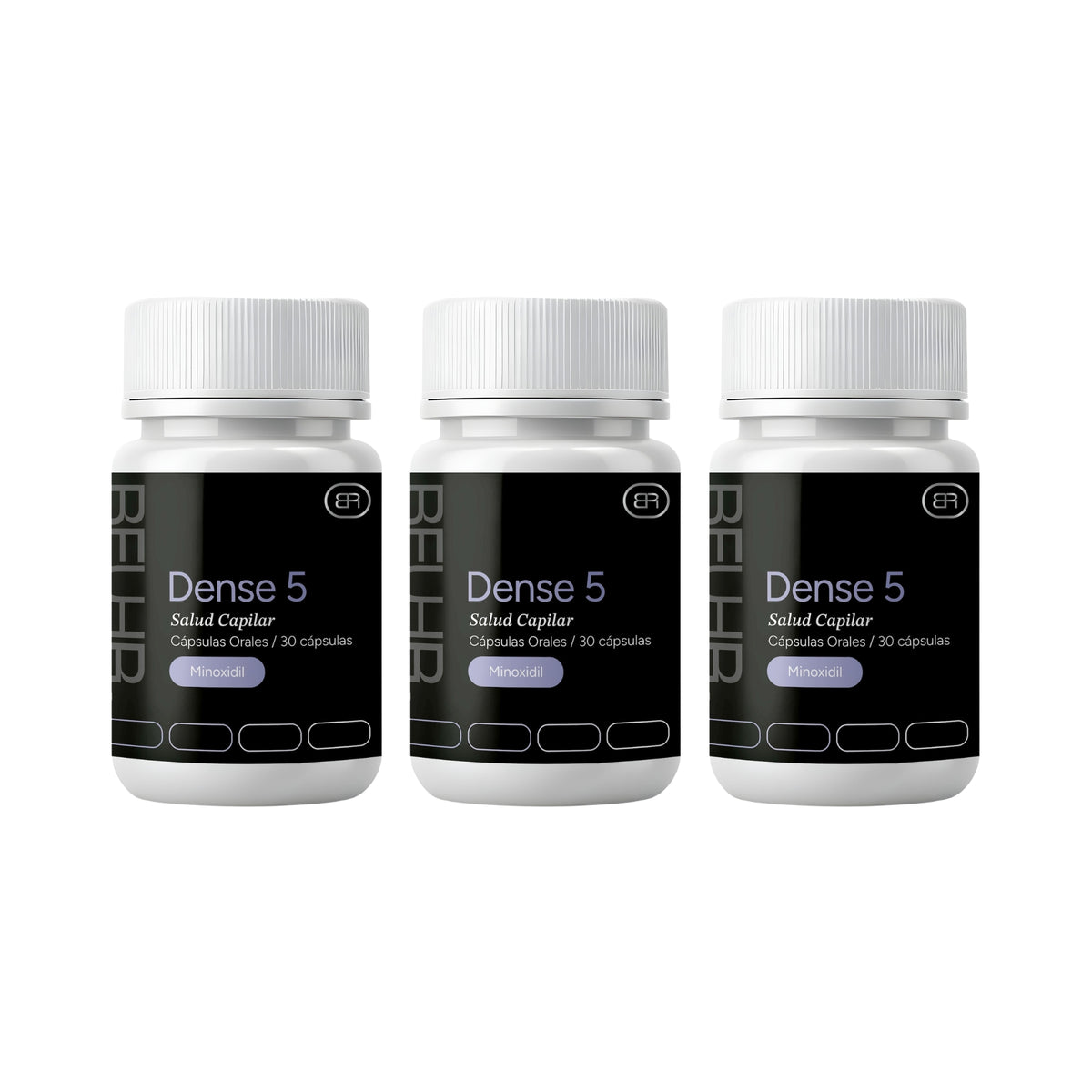 DENSE 5mg Control de caída de cabello - Cápsulas - Beuhr