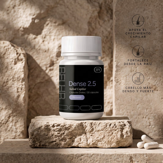 DENSE 2.5mg  Control de caída de cabello - Cápsulas - Beuhr