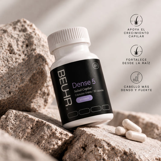 DENSE 5mg Control de caída de cabello - Cápsulas - Beuhr